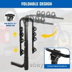 4-Bike Rack Hitch for Cars, Folding Bike Rack for Car, SUV, RV, Bicycle Carrier UK