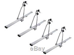 4 X Aluminum Upright Rooftop Bike Bicycle Rack Carrier Withlock & Key(for 4 Bikes)