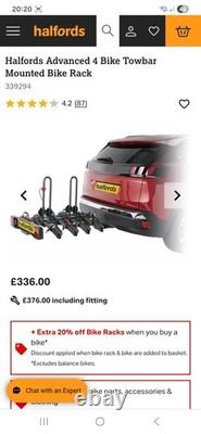 4 bike tow bar cycle carrier