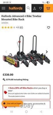4 bike tow bar cycle carrier
