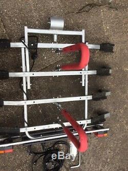 4 bike tow bar cycle carrier Tilting And Lights, 7 Pin Adapter All Straps