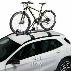 4 x Steel Cycle Carrier Roof Mounted Bike Bicycle Car Rack Holder Lockable