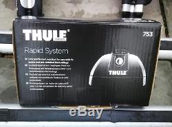 4 x Thule 598 ProRide locking upright cycle carrier bike rack and roof bars