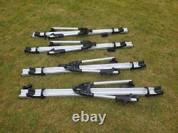4 x Thule Tour 510 Aluminium Cycle Carriers Roof Mounted Keyed Alike