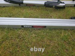 4 x Thule Tour 510 Aluminium Cycle Carriers Roof Mounted Keyed Alike