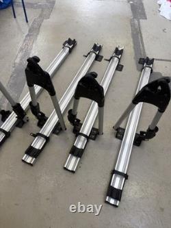 4 x Thule Tour 510 Aluminium Cycle Carriers Roof Mounted Keyed Alike