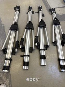 4 x Thule Tour 510 Aluminium Cycle Carriers Roof Mounted Keyed Alike
