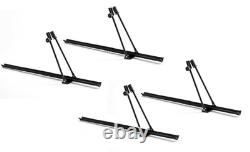 4x Car Roof Mounted Rack Bar Mounted Bike Cycle Carrier Upright Bike Carrier