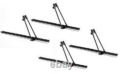 4x Car Roof Mounted Rack Bar Mounted Bike Cycle Carrier Upright Bike Carrier