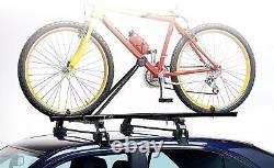 4x Car Roof Mounted Rack Bar Mounted Bike Cycle Carrier Upright Bike Carrier