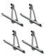 4x Universal Car Roof Mounted Upright Bicycle Rack Bike Cycle Carrier New