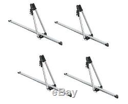 4x Universal Car Roof Mounted Upright Bicycle Rack Bike Locking Cycle Carrier