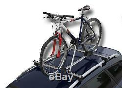 4x Universal Car Roof Mounted Upright Bicycle Rack Bike Locking Cycle Carrier