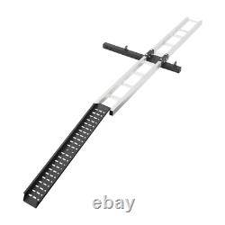500LBS Hitch-Mounted Motorcycle Carrier with Ramp for Dirt Bikes