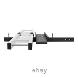 500LBS Hitch-Mounted Motorcycle Carrier with Ramp for Dirt Bikes