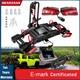 60KG Foldable 2 Bike Electric Rack TowBar E-Bike Carrier Tilt E-MARK taillight