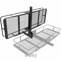 60 Cargo Carrier and 3-Bike Rack 2 Hitch Mount Basket & Bicycle Rack