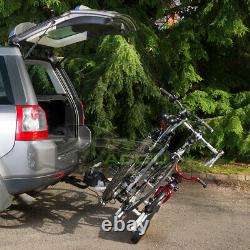 AUTOC-19 Car 4x4 Rear Towbar Tow Ball Mount 3 Cycle Bike Platform Rack Carrier