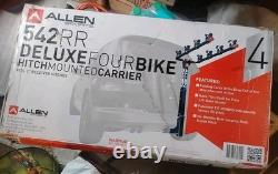 Allen Deluxe Hitch Bike Carrier 4 Bikes Car Mount with Folding Arms, Model 542RR
