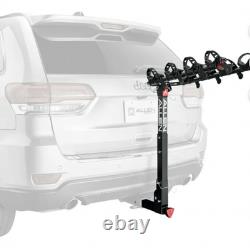 Allen Sports Deluxe Locking Quick Secure Tie 4-Bike Carrier For 2 Hitch 640QR