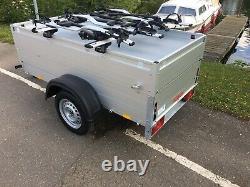 Anssems GT 750 201 HT Camping Trailer With 4x Thule Proride Cycle Carriers