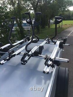 Anssems GT 750 201 HT Camping Trailer With 4x Thule Proride Cycle Carriers