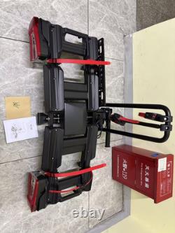 Anti-Theft Electric 2 Bike Rack Foldable E-Bike Tow Ball Carrier with Taillight