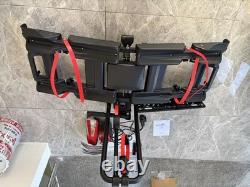 Anti-Theft Electric 2 Bike Rack Foldable E-Bike Tow Ball Carrier with Taillight