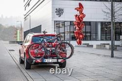 Anti-Theft Electric 2 Bike Rack Foldable E-Bike Tow Ball Carrier with Taillight