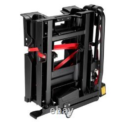 Anti-Theft Electric 2 Bike Rack Foldable E-Bike Tow Ball Carrier with Taillight