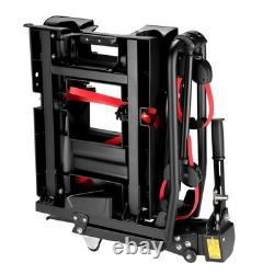 Anti-Theft Electric 2 Bike Rack Foldable E-Bike Tow Ball Carrier with Taillight