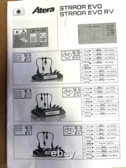 Atera Strada Evo 2 Sliding Towbar Cycle Rack Max load 60kg