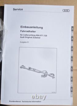 Audi Bike Carrier Genuine 80a071128 Roof Bar A3 Rack Cycle Lockable Bicycle