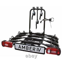 BATM008 Amber 4 Cycle Carrier Bike Rack Towing Ball 4 Bicycle Capacity Pro User