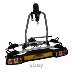 BC3012 Cycle Carrier Bike Rack Tow Ball Mounted 2 Bicycle Capacity By Maypole