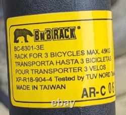BNB Aerorack S Bike Carrier Boot Mounted 3 x Cycle Trunk Rack VGC RRP £200 BN'B
