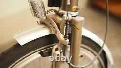 BROMPTON FOLDING BIKE R6U mudguards & Brompton carrier, RAW LACQUER 6 speed