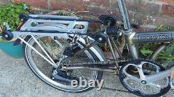 BROMPTON FOLDING BIKE R6U mudguards & Brompton carrier, RAW LACQUER 6 speed