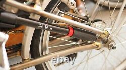 BROMPTON FOLDING BIKE R6U mudguards & Brompton carrier, RAW LACQUER 6 speed