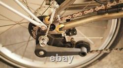 BROMPTON FOLDING BIKE R6U mudguards & Brompton carrier, RAW LACQUER 6 speed