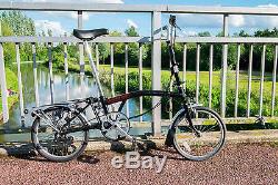 BROMPTON FOLDING BIKE T3 (VGC) 3 SPEED with luggage carrier and dynamo lights