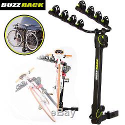 BUZZ RACK Moose H4 Bike Platform Hitch Rack 4 Bike Carrier 2 Foldable Arms Car 
