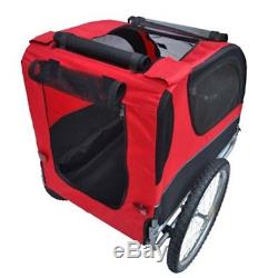 B#Bike Trailer Dog/Pets Bicycle Cargo Carrier Trailer Garden Luggage Red