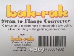 Bak-rak Swan Neck Towbar to Flange Adaptor for Cycle Carriers Bike Racks