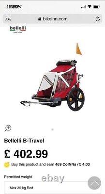 Bellelli B Travel B Taxi Children Kids Bike Cycle Trailer Carrier Double