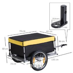 Bicycle Bike Cargo Wagon Trailer Cart Carrier Shopping Yellow and Black