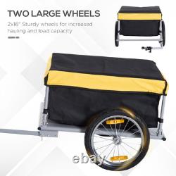 Bicycle Bike Cargo Wagon Trailer Cart Carrier Shopping Yellow and Black