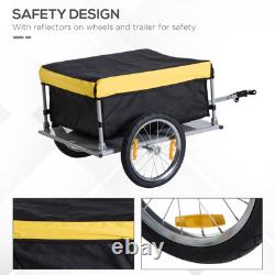 Bicycle Bike Cargo Wagon Trailer Cart Carrier Shopping Yellow and Black