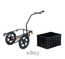 Bicycle Cargo Trailer Bike Folding Utility Luggage Carrier Inflatable Wheels