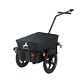 Bicycle Cargo Trailer Bike Folding Utility Luggage Carrier Inflatable Wheels New
